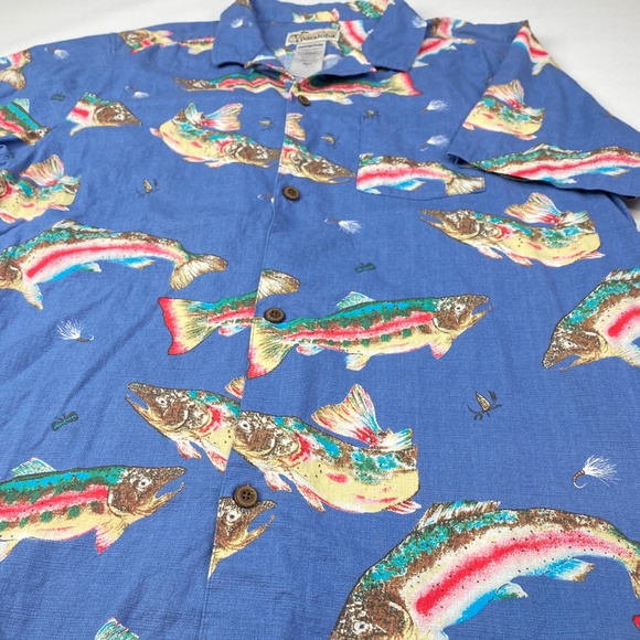VTG Patagonia Pataloha Hawaiian Aloha Short Sleeve Button Up Cotton Shirt Mens - Picture 6 of 7